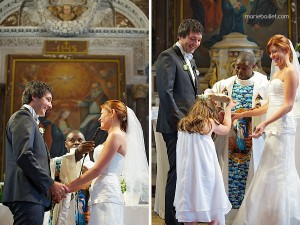 mariage champêtre: cérémonie religieuse Saint-Avé - Bretagne - par Marie Baillet Photographe