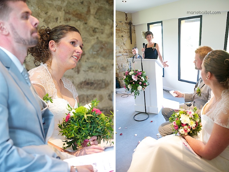 photo mariage cérémonie protestante Jardin des Acanthes - Morbihan par Marie Baillet Photographe