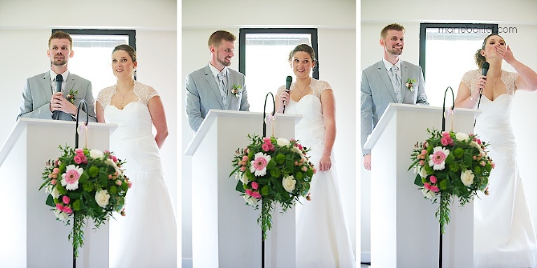 photo mariage cérémonie protestante Jardin des Acanthes - Morbihan par Marie Baillet Photographe