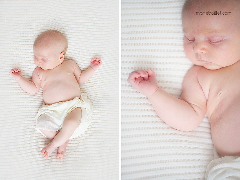 séance bébé / portrait naissance / photo nouveau-né sur le Morbihan par Marie Baillet photographe
