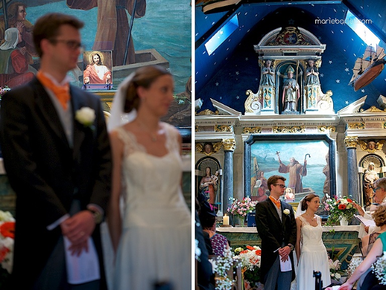 cérémonie de mariage chapelle de Saint-Philibert par Marie Baillet photographe Bretagne