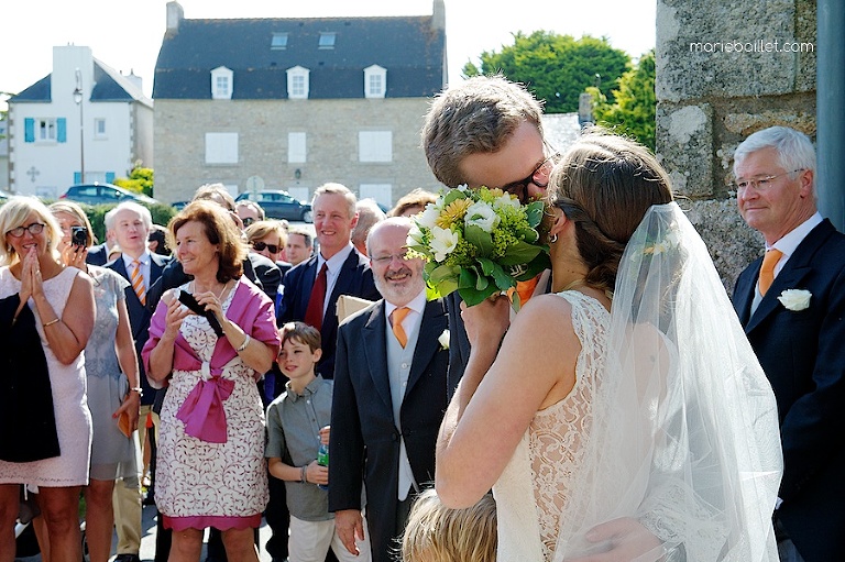 cérémonie de mariage chapelle de Saint-Philibert par Marie Baillet photographe Bretagne