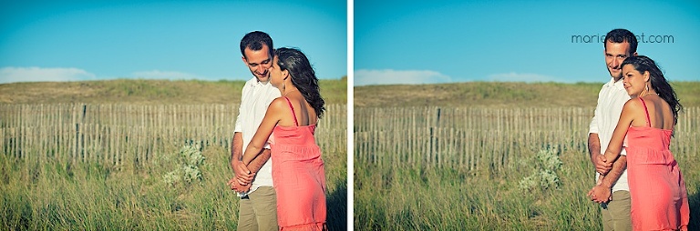 shooting séance amoureux à la plage par Marie Baillet photographe en Bretagne