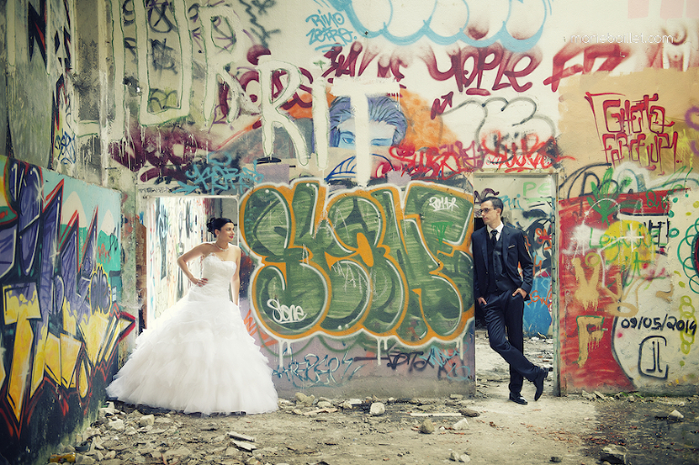 séance photo de couple usine désaffectée - mariage par Marie Baillet photographe Bretagne