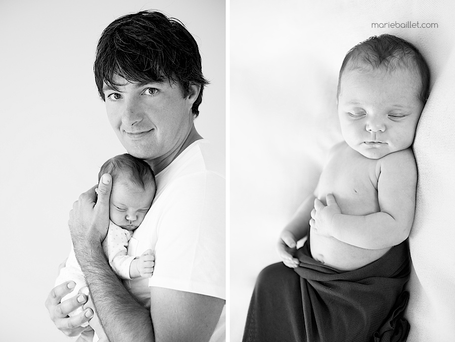 shooting bébé à la maison par Marie Baillet photographe Morbihan