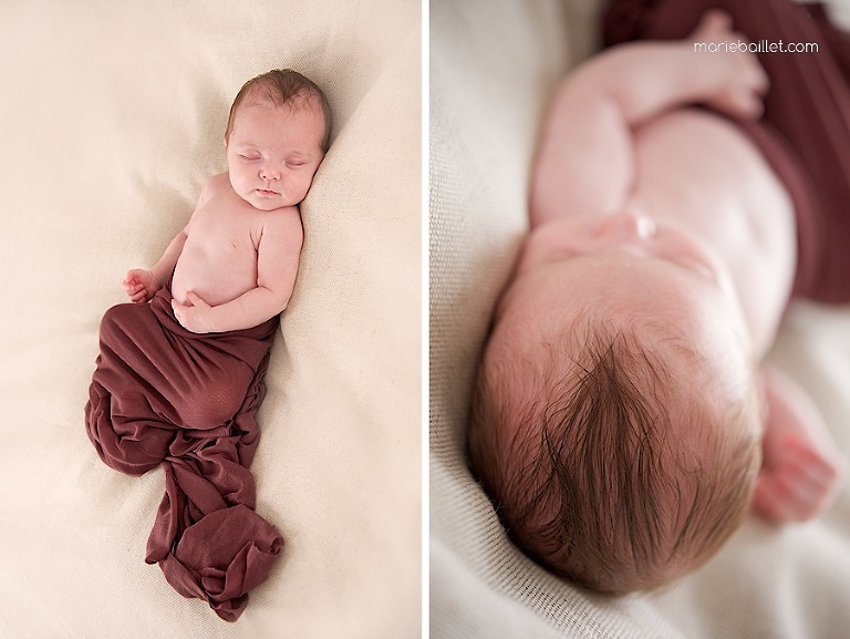 séance photo bébé à domicile pour réaliser un faire-part de naissance