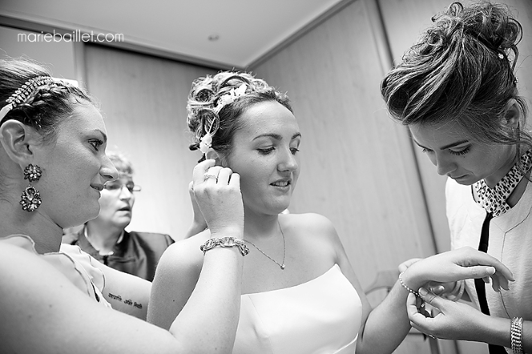 préparatifs mariage à Larmor-Plage - photographe mariage Bretagne