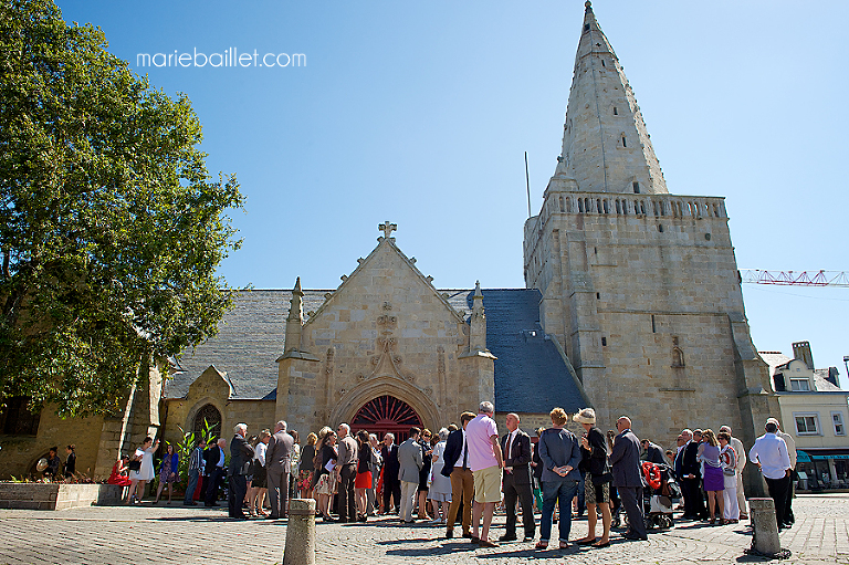 cérémonie mariage à Larmor-Plage - photographe mariage Bretagne