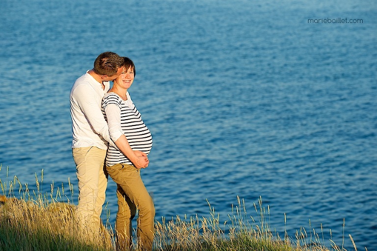 Photos de grossesse à domicile Finistère sud - photographe Morbihan