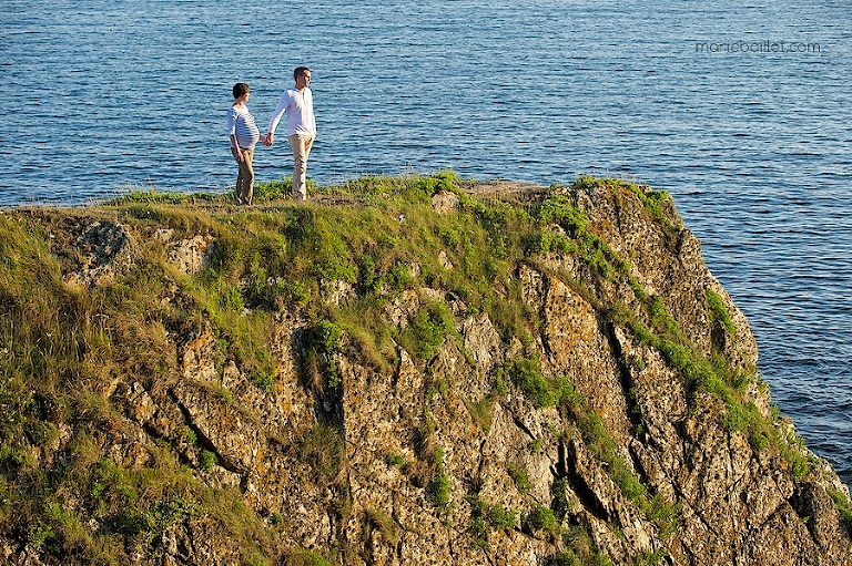 séance femme enceinte / en attendant bébé / photos de grossesse bord de mer Finistère sud