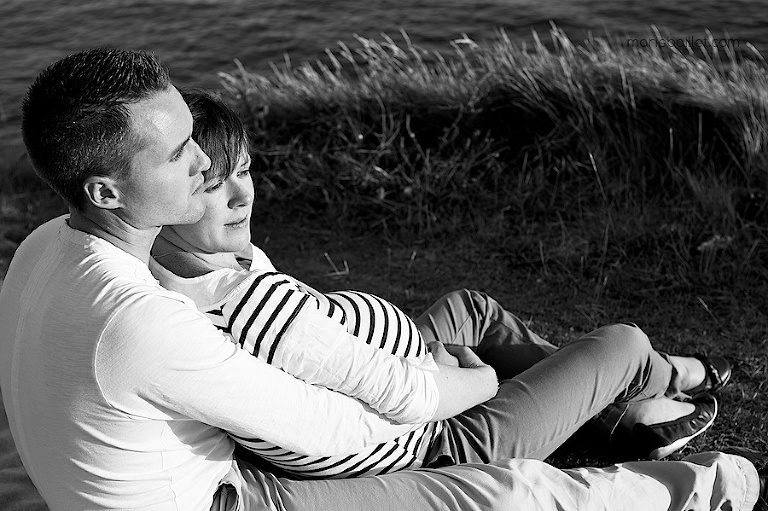 séance femme enceinte / en attendant bébé / photos de grossesse bord de mer Finistère sud