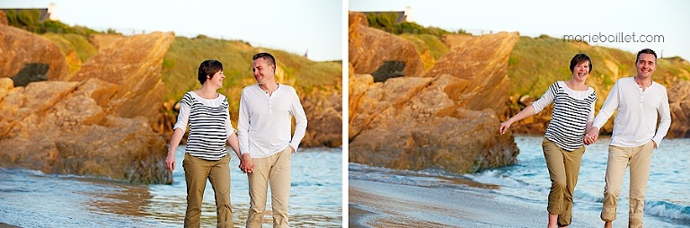 Photos de grossesse à domicile Finistère sud - photographe Morbihan