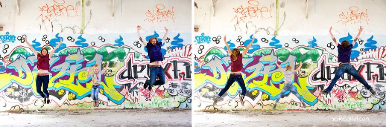 Séance famille fun par Marie Baillet photographe 56