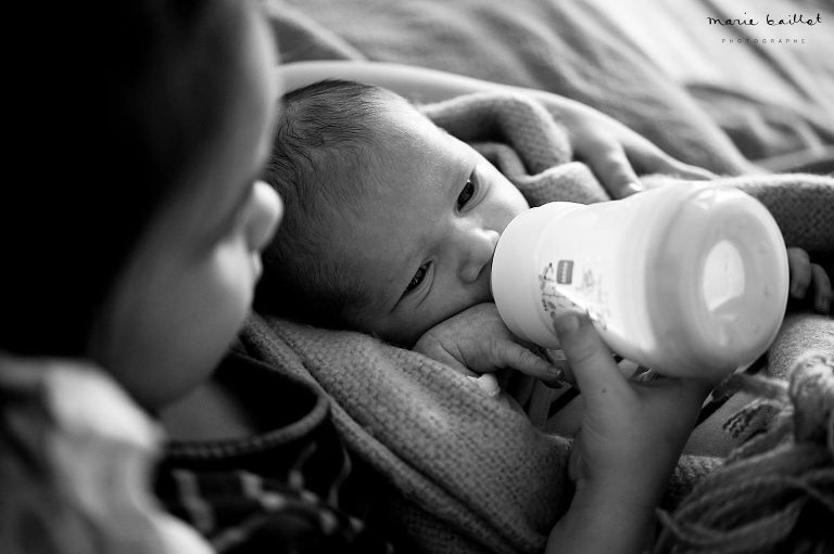 Faire-part de naissance 56 / séance photo bébé à domicile © Marie Baillet photographe Morbihan