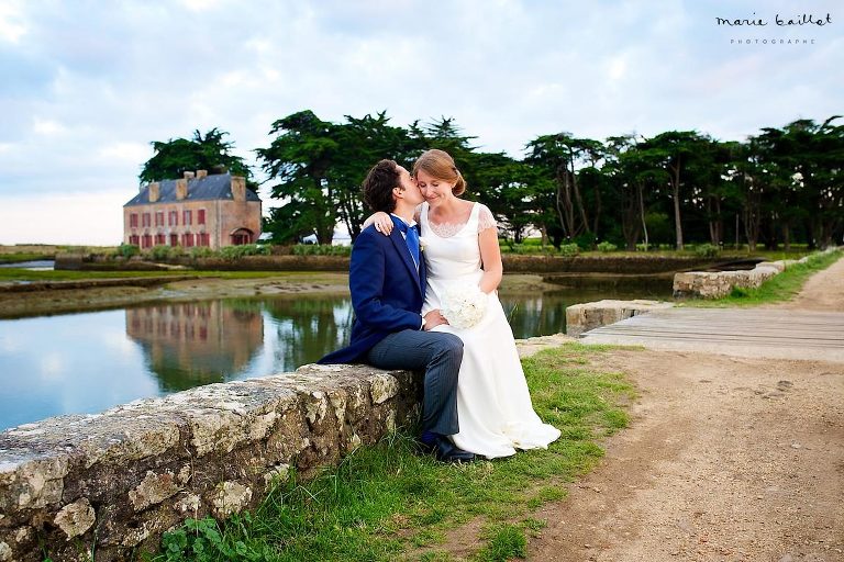 mariage dans le golfe du Morbihan, demeure familiale du Brénéguy