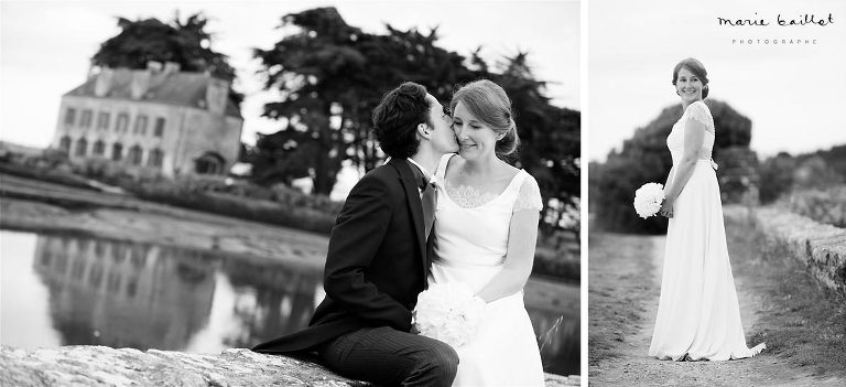 mariage dans le golfe du Morbihan, demeure familiale du Brénéguy