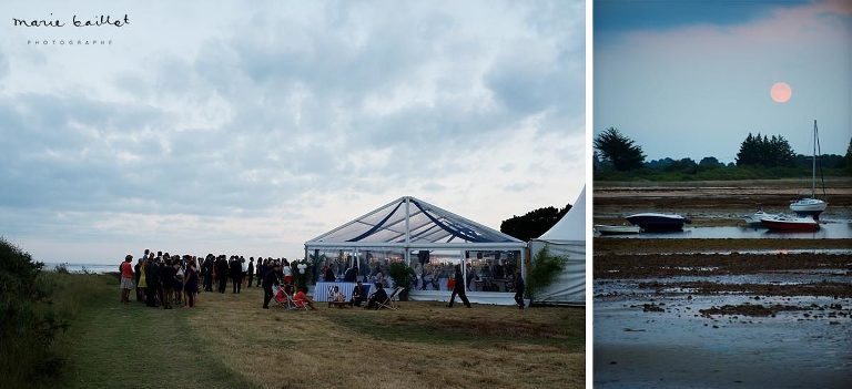 mariage dans le golfe du Morbihan, demeure familiale du Brénéguy