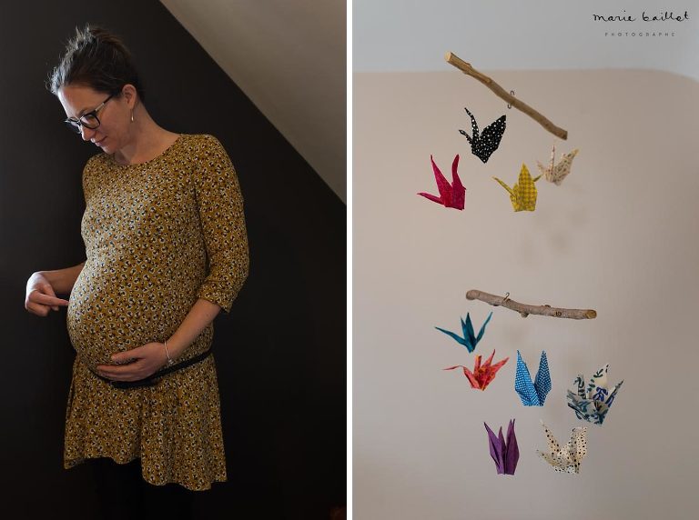 séance bidon et bébé à domicile - photographe professionnelle 56