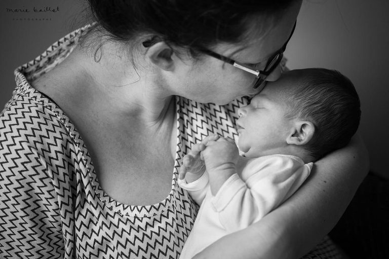 photo portrait naissance à domicile - photographe professionnelle 56