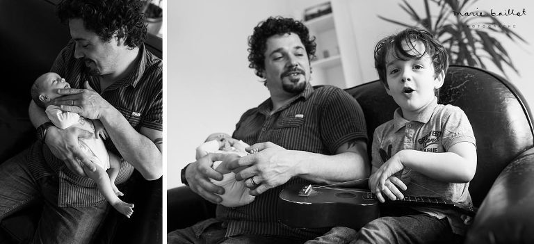 séance photo bébé à domicile/ portrait nouveau-né par Marie baillet, photographe Morbihan